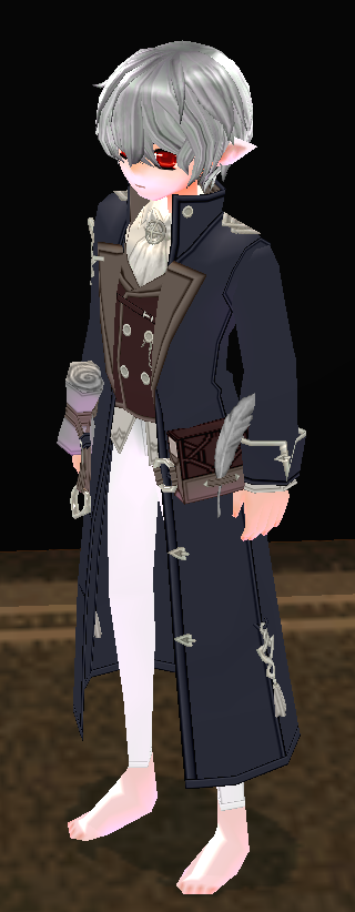 Equipped Scholar Long Outfit (M) viewed from an angle