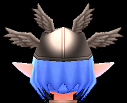 Equipped Four Wings Cap viewed from the back
