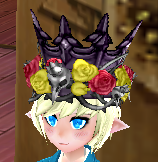 Equipped Ghastly Queen's Crown viewed from an angle