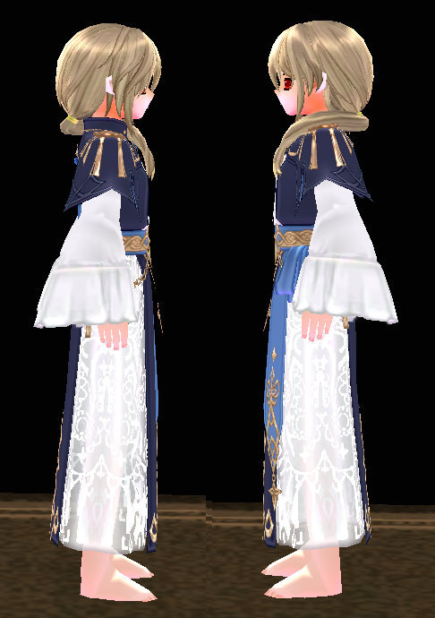 Equipped Royal Mage Outfit (M) viewed from the side