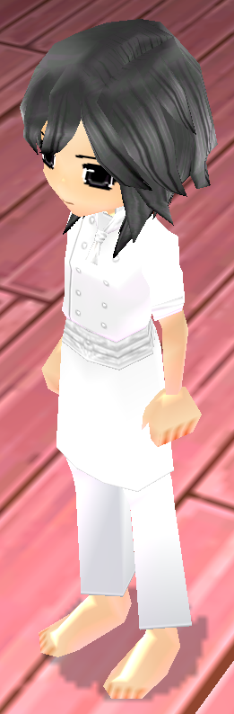 Equipped Tork's Chef Uniform (M) (White) viewed from an angle