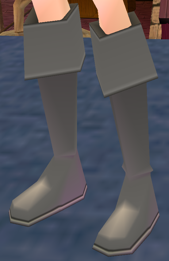 Equipped Pirate Captain Boots viewed from an angle