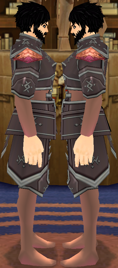 Equipped Giant Royal Prince Armor viewed from the side