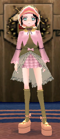 Equipped Female Gothic Lolita Set viewed from the front