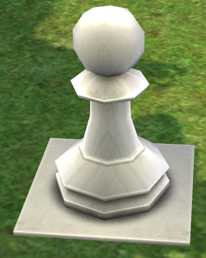 Building preview of Homestead Chess Piece - White Pawn and White Square