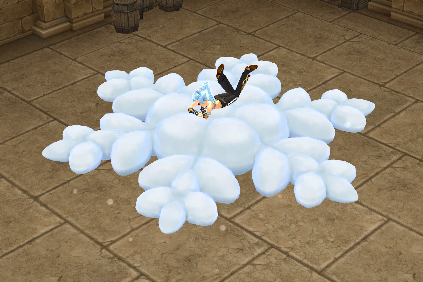 Seated preview of Snow Cloud Bed