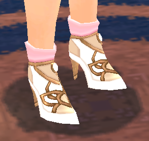 Equipped Elegant Lotus Shoes (F) viewed from an angle
