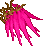 Icon of Pink Elegant Deity Wings