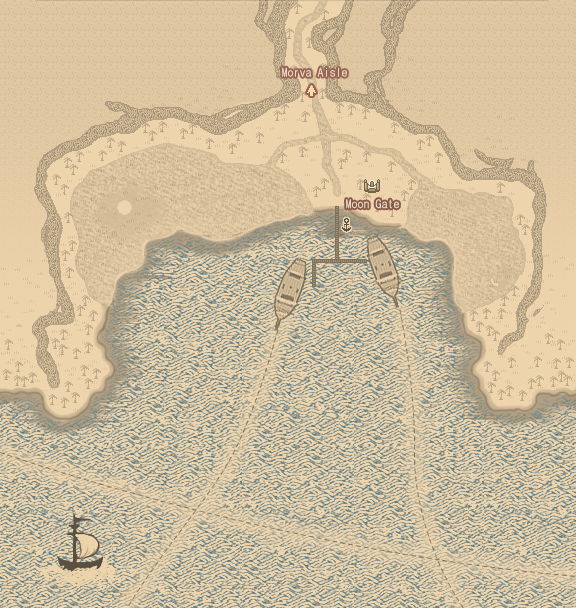 A map of Port Ceann