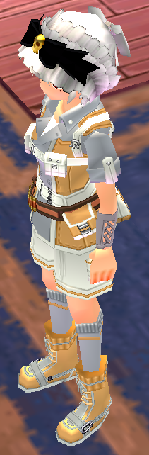 Equipped Female Treasure Hunter Set viewed from an angle