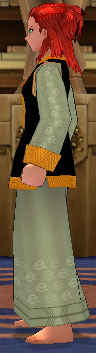 Equipped GiantFemale Jiang Shi Robe viewed from the side