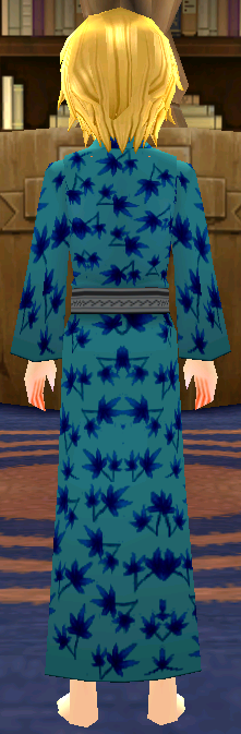Equipped Yukata (M) (Type 3) viewed from the back