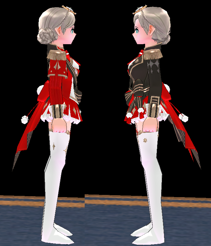 Equipped Blessed Ornament Outfit (F) viewed from the side