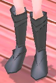 Equipped Exquisite Arashi Greaves (F) viewed from an angle