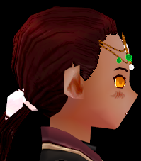 Equipped Jeweled Forehead Decoration (Face Accessory Slot Exclusive) viewed from the side