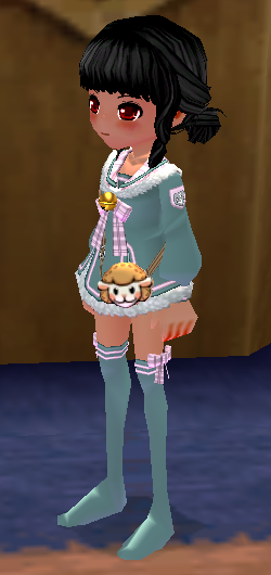 Equipped Sheep Sonata Outfit (F) viewed from an angle