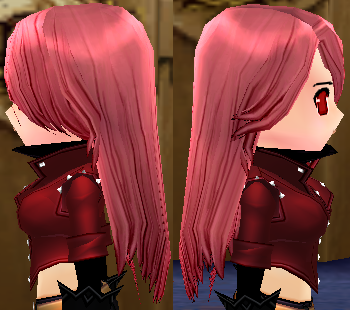 Equipped Scathach Wig viewed from the side