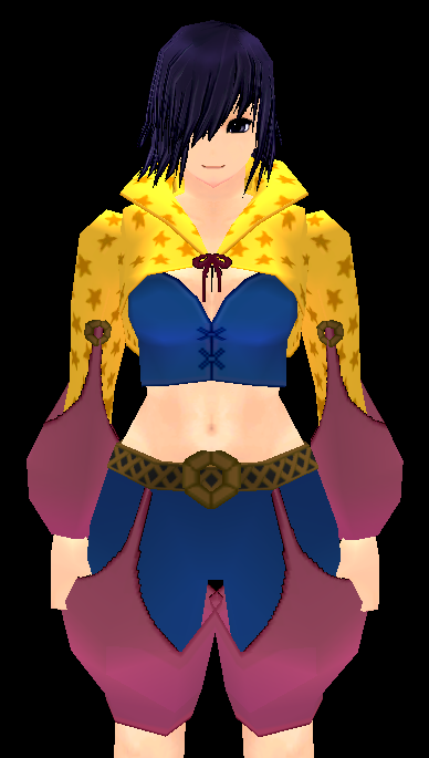 Equipped Giant Star-shaped Magician Outfit (F) viewed from the front