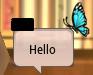 Butterfly Speech Bubble Sticker (Blue) preview.png