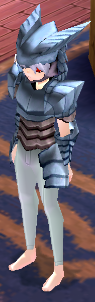 Equipped Male Dragon Rider Plate Armor viewed from an angle