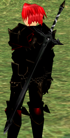 Sheathed Black Dragon Knight's Giant Sword (NPC)