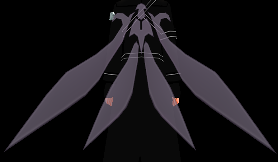 Equipped Spriggan Wings viewed from the back