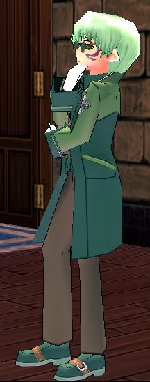 Equipped Male Eluned Alchemist Set viewed from the side