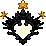 Icon of Black Gorgeous Deity Halo