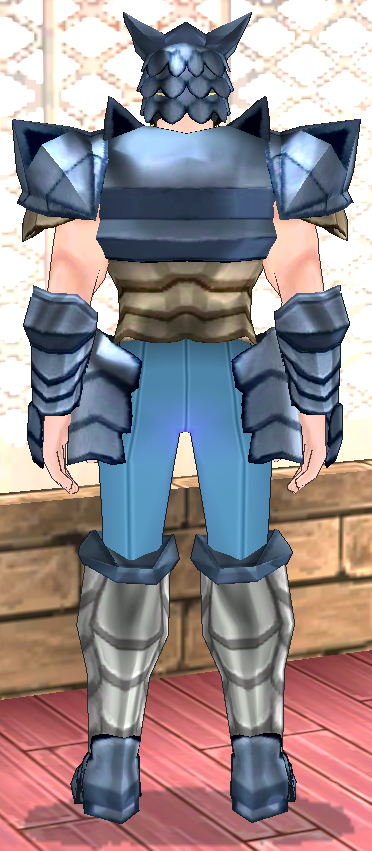 Equipped GiantMale Dragon Rider Set viewed from the back