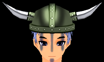 Equipped Giant Norman Warrior Helmet viewed from the front