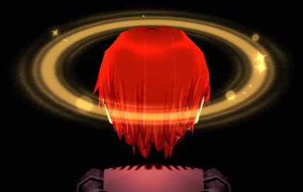 Equipped Saturn Ring Headpiece viewed from the back