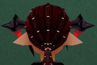 Equipped Abaddon Nobility Horns (M) viewed from the back