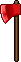Inventory icon of Hatchet (Red and White Flashy)