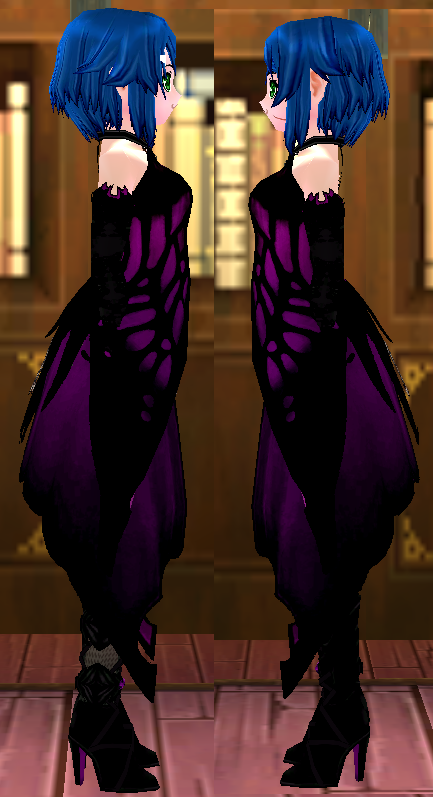 Equipped Succubus Queen Set viewed from the side
