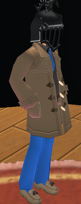Equipped Male Duffel Coat Set viewed from an angle
