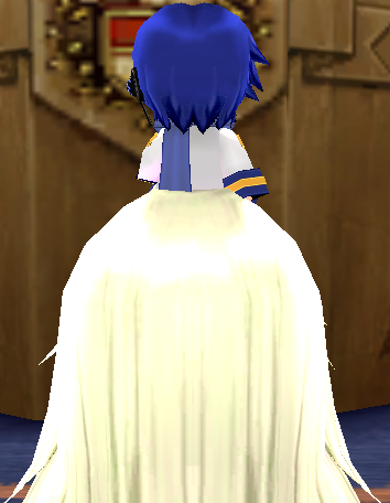 Equipped Teeny Kaito viewed from the back