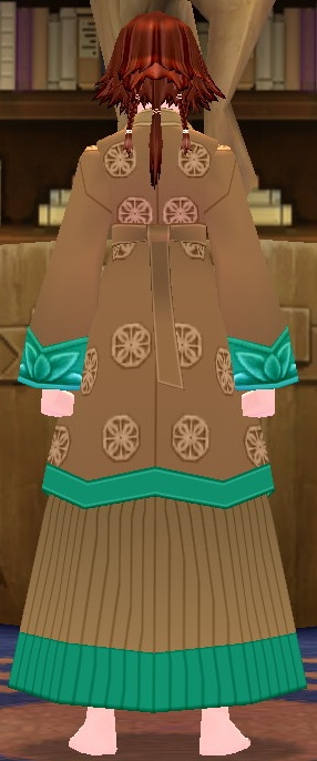 Equipped Giant Hanbok (F) viewed from the back