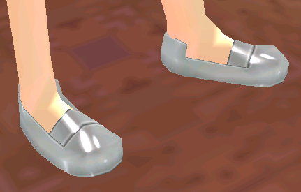 Equipped Lancer Shoes viewed from an angle
