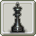 Building icon of Homestead Chess Piece - Black King and Black Square