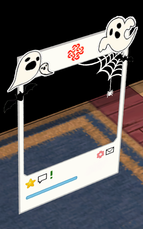 Equipped Halloween SNS Style Frame viewed from an angle