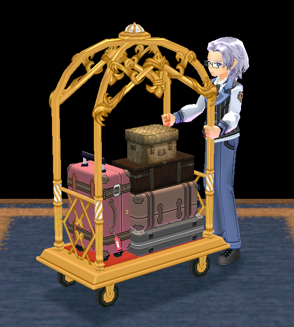 Equipped Luggage Trolley