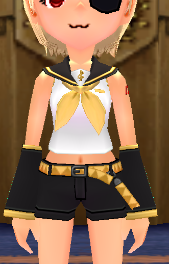 Equipped Kagamine Rin Outfit viewed from the front
