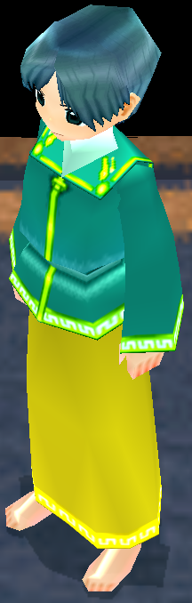Equipped Magic School Uniform viewed from an angle