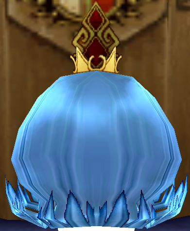 Equipped Eirawen's Tiara Wig viewed from the back