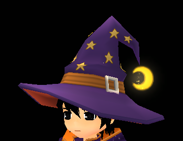 Equipped Night Mage Hat viewed from an angle