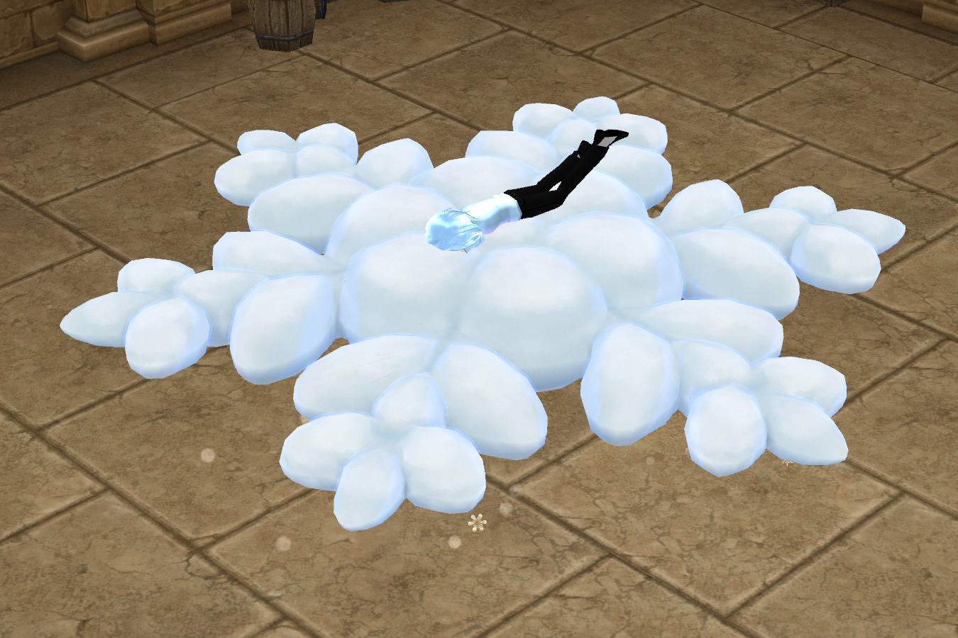 Seated preview of Snow Cloud Bed