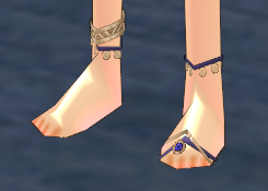Equipped Water Spirit Ankle Straps viewed from an angle