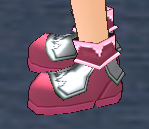 Equipped Gamyu Wizard Robe Shoes (M) viewed from the side