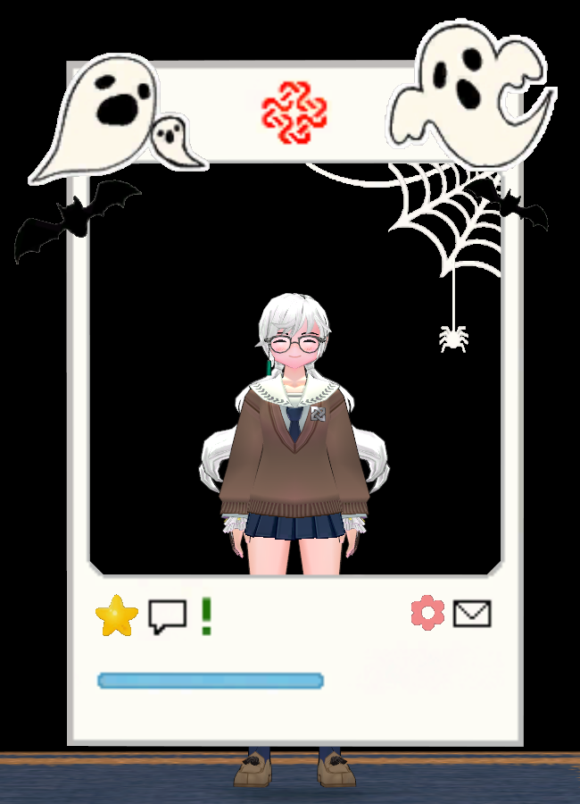 Equipped Halloween SNS Style Frame viewed from the front