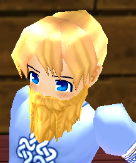 Equipped Sailor's Beard (Face Accessory Slot Exclusive) viewed from an angle